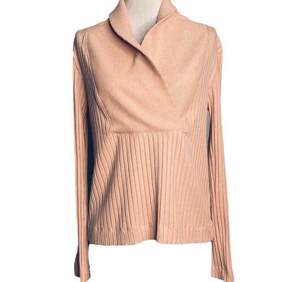 Nike Yoga Sweater Womens Sm Shawl Collar Balletcore Loungewear Cozycore Casual - Picture 2 of 12